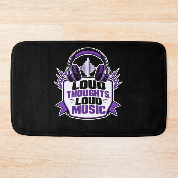 Item preview, Loud thoughts, loud music Design designed and sold by FreshPixelArt.