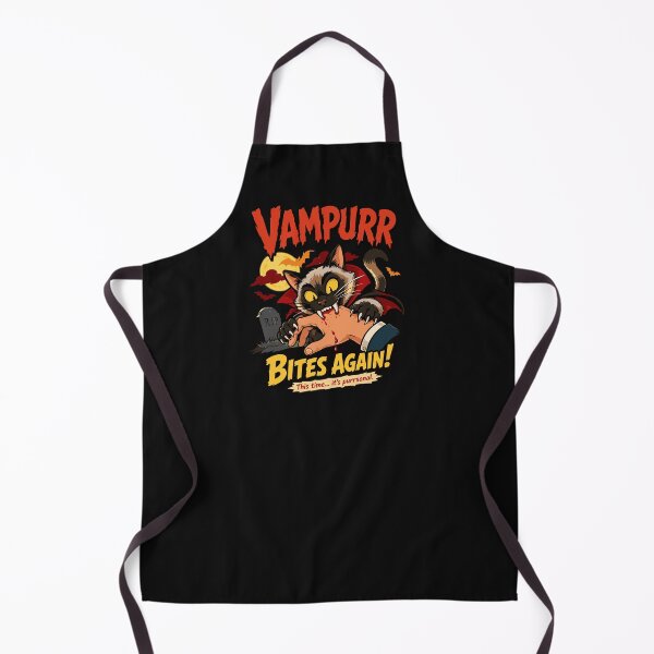 Item preview, Vampurr Bites Again! Funny Cat Halloween Vintage Horror Movie Styled designed and sold by alenaz.