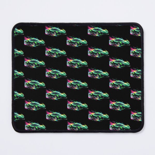 Item preview, Neon Splatter Green Supercar - Organic Abstract Vector Art designed and sold by Nexus Space.