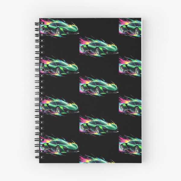 Item preview, Neon Splatter Green Supercar - Organic Abstract Vector Art designed and sold by Nexus Space.