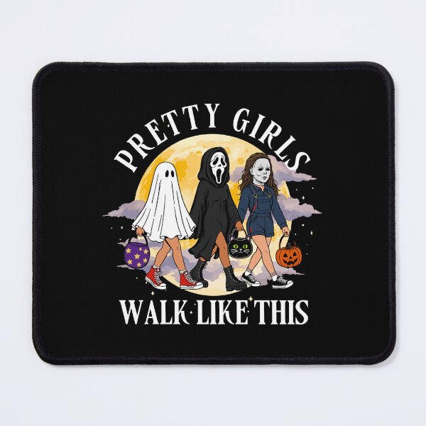 Item preview, Pretty Girls Walk Like This Halloween Horror Characters designed and sold by LunarDesignzz.