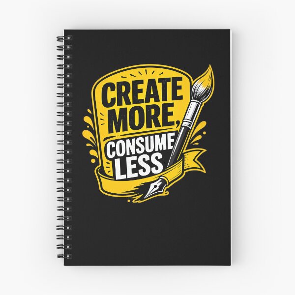 Item preview, Create more, consume less Design designed and sold by FreshPixelArt.