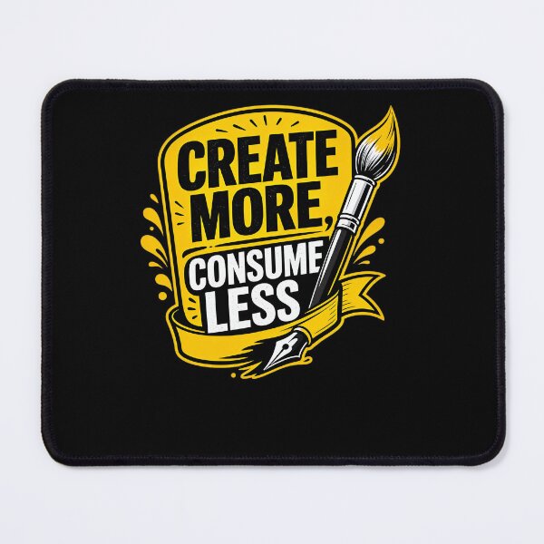 Item preview, Create more, consume less Design designed and sold by FreshPixelArt.