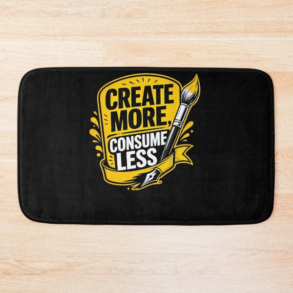 Item preview, Create more, consume less Design designed and sold by FreshPixelArt.