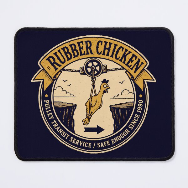 Item preview, Rubber Chicken Pulley Transit Service Badge designed and sold by agearb.