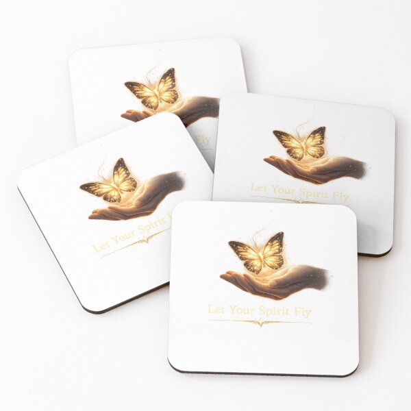 Item preview, Let Your Spirit Fly | Golden Butterfly in Hand Celestial Inspirational T-Shirt designed and sold by CalmMandala.