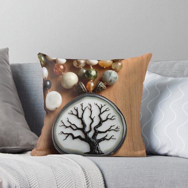 Item preview, Bohemian Tree of Life Beaded Necklace Design designed and sold by MFMart.