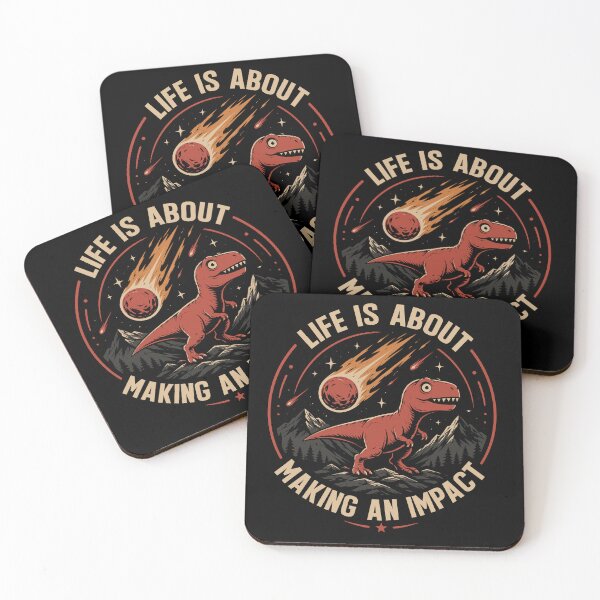 Item preview, Life Is About Making an Impact Dinosaur designed and sold by mraihan.
