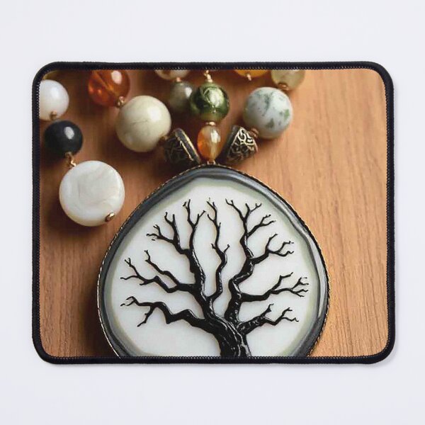 Item preview, Bohemian Tree of Life Beaded Necklace Design designed and sold by MFMart.
