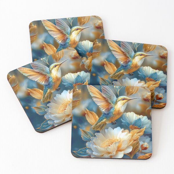 Item preview,  Hummingbird and Flowers Art designed and sold by MargaretWiktor.