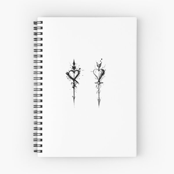 Item preview, Minimalist Gothic Heart Tattoo Symbol | Black Ink Love Aesthetic | Dark Romance Sticker & T-Shirt designed and sold by Brandady.