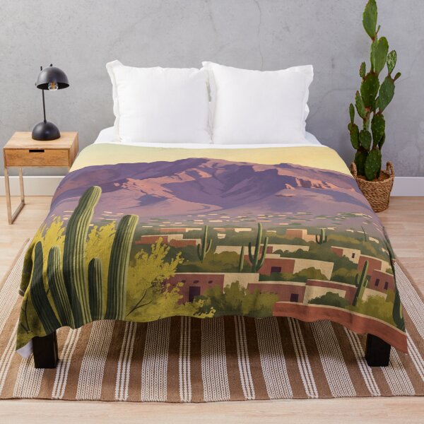 Item preview, Phoenix Arizona Vintage Travel Poster – Camelback Mountain & Sonoran Desert Art designed and sold by Bomax121.