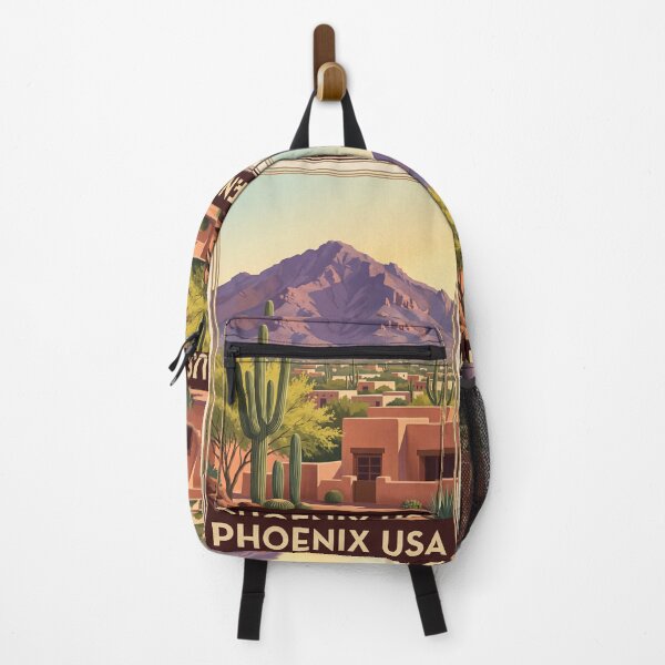 Item preview, Phoenix Arizona Vintage Travel Poster – Camelback Mountain & Sonoran Desert Art designed and sold by Bomax121.