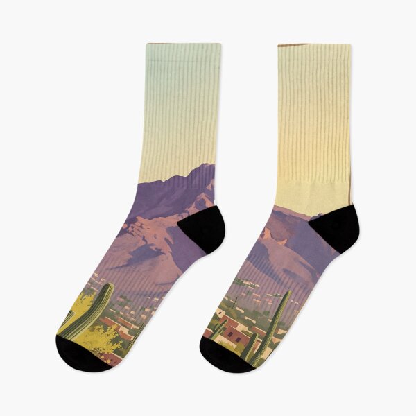 Item preview, Phoenix Arizona Vintage Travel Poster – Camelback Mountain & Sonoran Desert Art designed and sold by Bomax121.