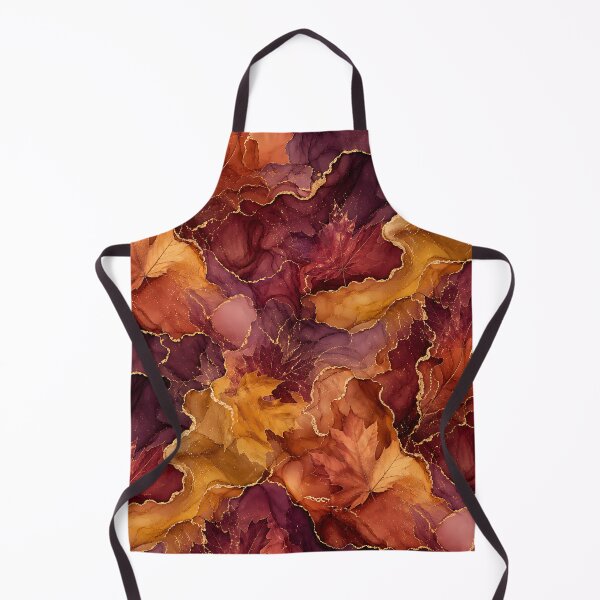 Item preview, Abstract Alcohol Ink Autumn Fluid Pattern designed and sold by Thai Vibe Studio.