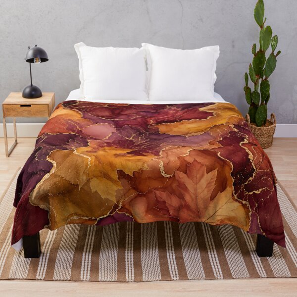 Item preview, Abstract Alcohol Ink Autumn Fluid Pattern designed and sold by Thai Vibe Studio.