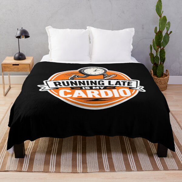Item preview, Running late is my cardio Design designed and sold by FreshPixelArt.