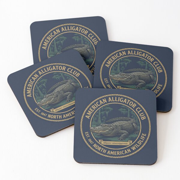 Item preview, American Alligator Club Badge North American Wildlife designed and sold by CalmCapy Co.