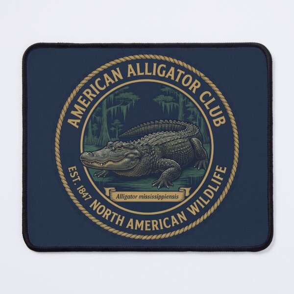 Item preview, American Alligator Club Badge North American Wildlife designed and sold by CalmCapy Co.