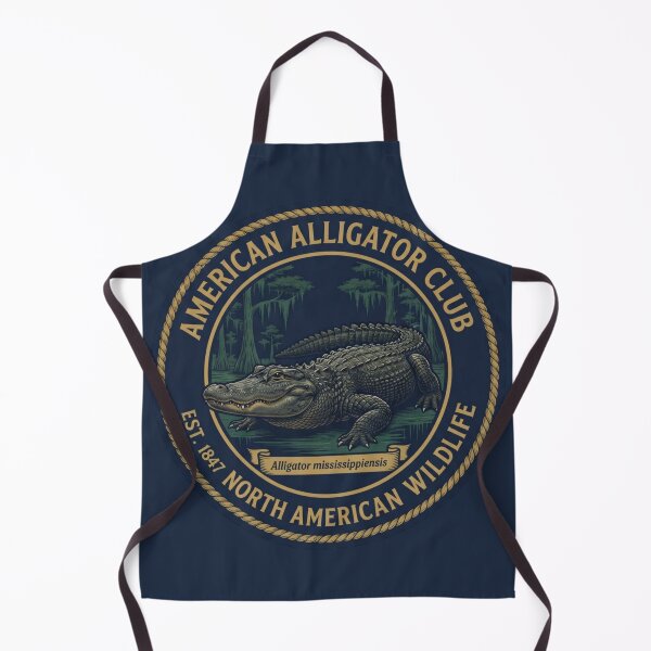 Item preview, American Alligator Club Badge North American Wildlife designed and sold by CalmCapy Co.