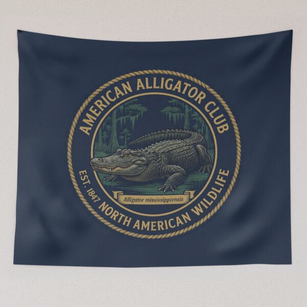 Item preview, American Alligator Club Badge North American Wildlife designed and sold by CalmCapy Co.