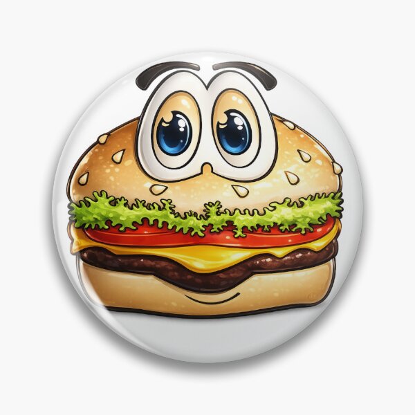 Artikelvorschau, Cheeseburger-Cartoon entworfen und verkauft von Scott Hayes.