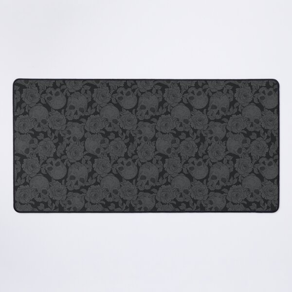 Item preview, Skull and flowers (Graphite) designed and sold by Studio Vickn.
