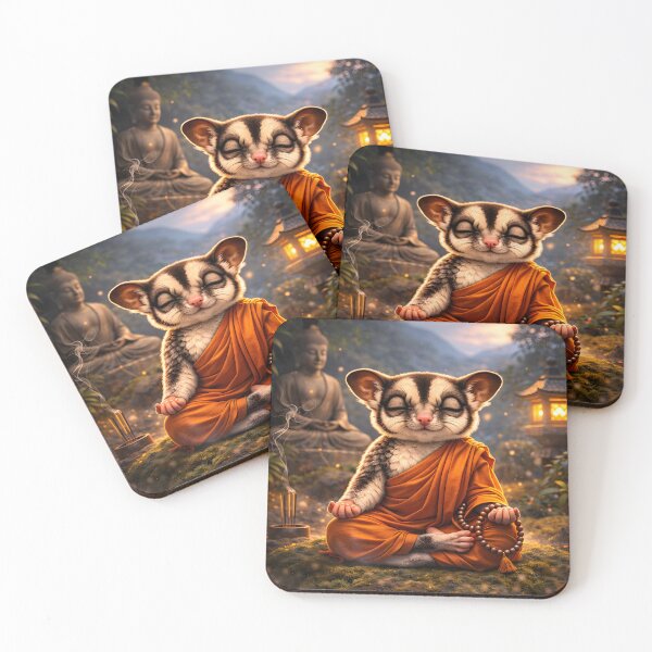 Item preview, Sugar Glider Monk – Suuuu Is the New Ommm designed and sold by OneStepFromArt.