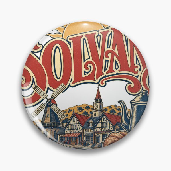 Item preview, Solvang California Retro Signpainter Lettering Art designed and sold by VisualArtsOasis.