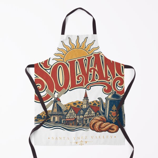 Item preview, Solvang California Retro Signpainter Lettering Art designed and sold by VisualArtsOasis.
