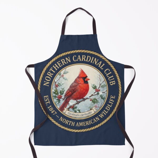 Item preview, Northern Cardinal Club Badge North American Wildlife designed and sold by CalmCapy Co.