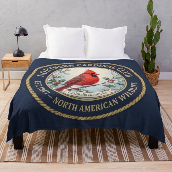 Item preview, Northern Cardinal Club Badge North American Wildlife designed and sold by CalmCapy Co.