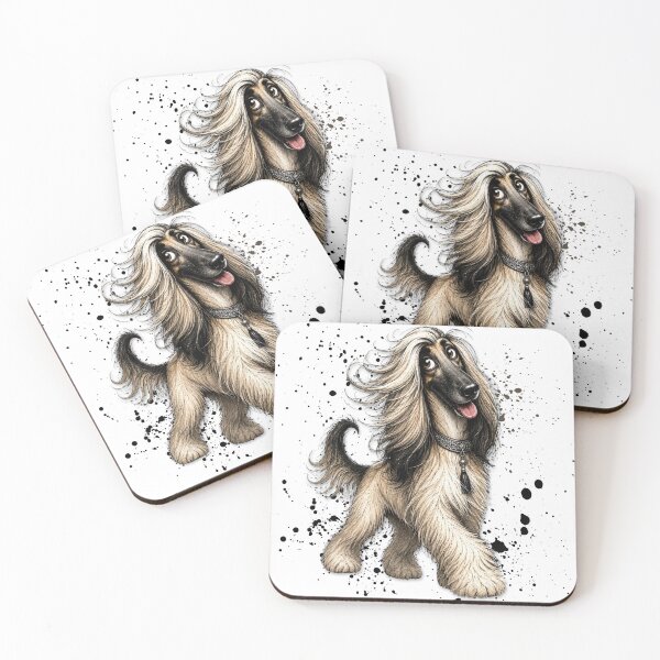 Item preview, Afghan Hound Splash designed and sold by Fat Mustache Designs.