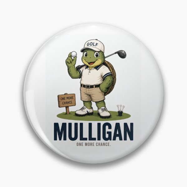 Item preview, Mulligan Turtle Funny Golf Mascot Design designed and sold by SILENT JAPAN.