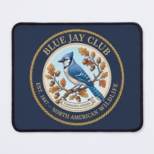 Item preview, Blue Jay Club Vintage Badge North American Wildlife designed and sold by CalmCapy Co.