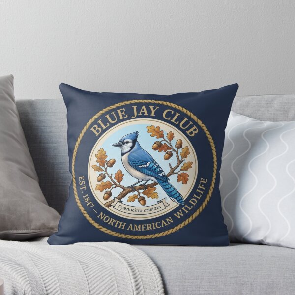 Item preview, Blue Jay Club Vintage Badge North American Wildlife designed and sold by CalmCapy Co.