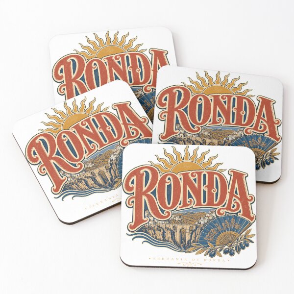 Item preview, Ronda Spain Ornate Vintage Travel Typography designed and sold by VisualArtsOasis.