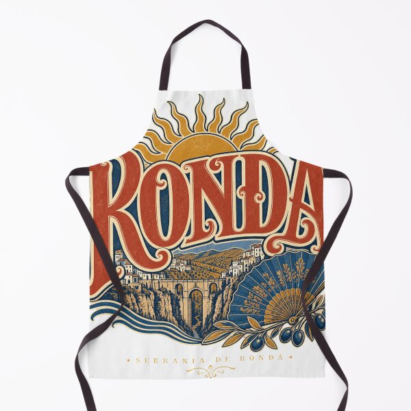 Item preview, Ronda Spain Ornate Vintage Travel Typography designed and sold by VisualArtsOasis.