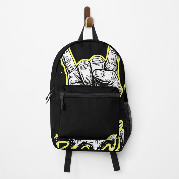 Item preview, ROCK | Rock and Roll Hand with Spiked Bracelet Grunge Drawing designed and sold by AstronautMerch.