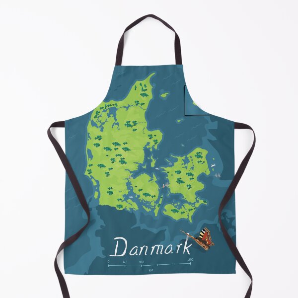 Item preview, Map of Denmark with national butterfly designed and sold by freddoesart.