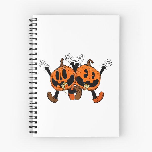 Item preview, Dancing Jack-O'-Lanterns | Vintage Cartoon Halloween Pumpkins | Spooky Cute Illustration designed and sold by Let There Be Art Studio.