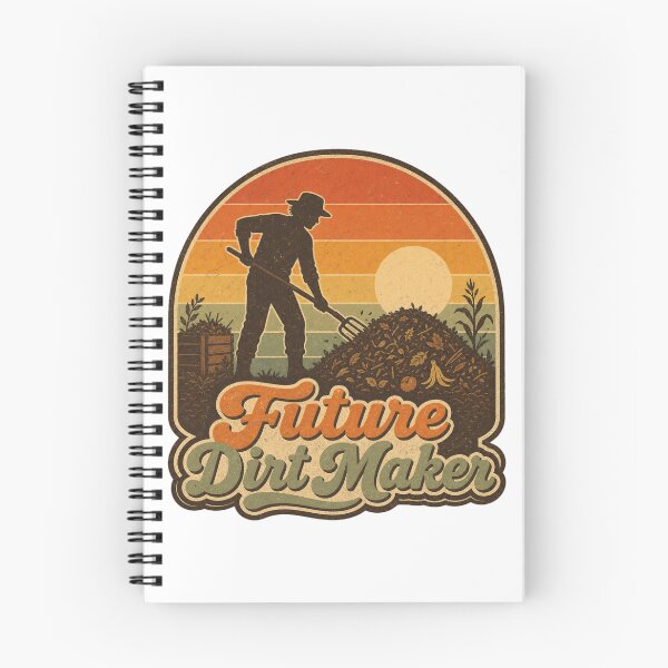 Item preview, Future Dirt Maker Shirt, Retro Compost T-Shirt, Vintage Sunset Composting Gift Tee, Funny Gardener Graphic Shirt designed and sold by TshirtsLabs.