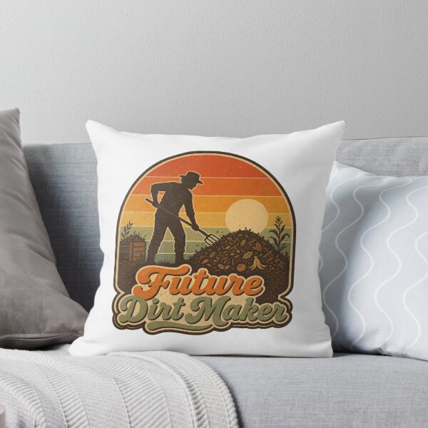 Item preview, Future Dirt Maker Shirt, Retro Compost T-Shirt, Vintage Sunset Composting Gift Tee, Funny Gardener Graphic Shirt designed and sold by TshirtsLabs.