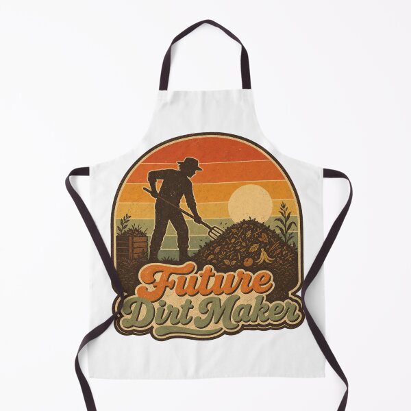 Item preview, Future Dirt Maker Shirt, Retro Compost T-Shirt, Vintage Sunset Composting Gift Tee, Funny Gardener Graphic Shirt designed and sold by TshirtsLabs.