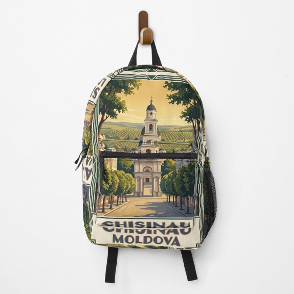 Item preview, Chisinau Moldova Vintage Travel Poster – Nativity Cathedral & Vineyard Art designed and sold by Bomax121.
