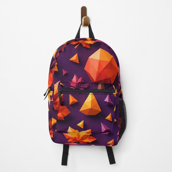 Item preview, Low Poly Geometric Autumn Leaf Pattern designed and sold by Thai Vibe Studio.