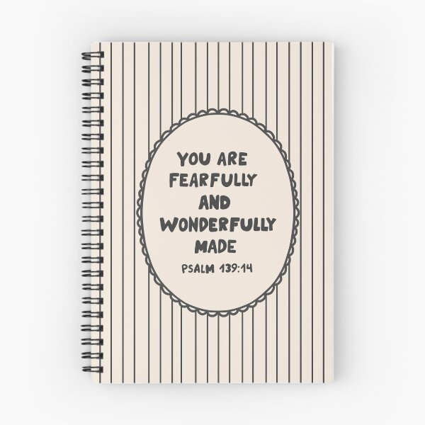 Item preview, You Are Fearfully and Wonderfully Made Psalm 139:14 - Minimalistic Christian Bible Study Art designed and sold by oneofthesedayys.