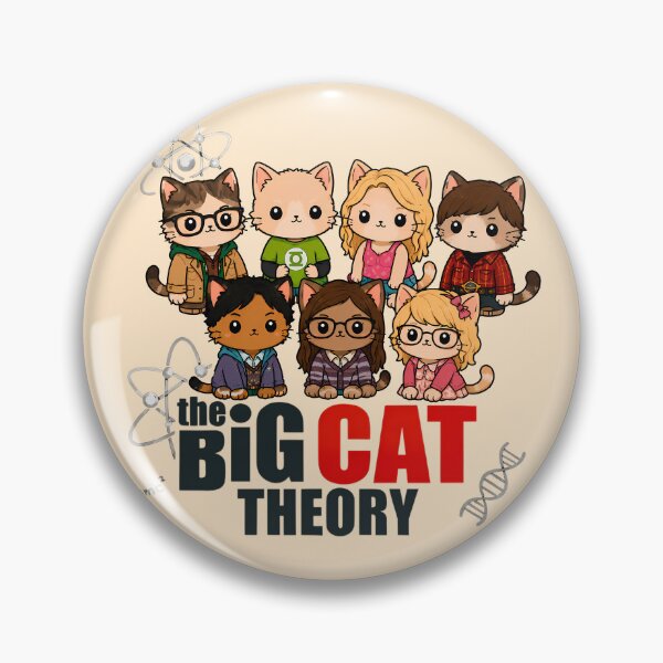 Item preview, The Big Cat Theory 2 designed and sold by TheSamuraiCat.