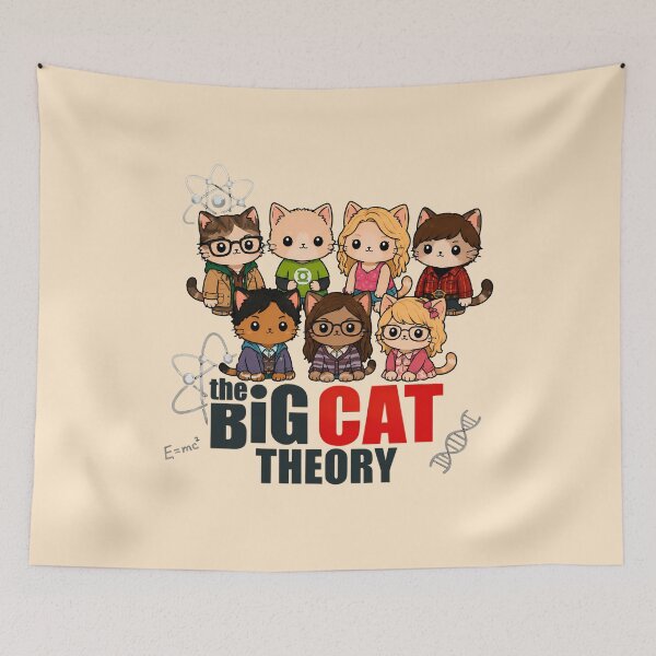 Item preview, The Big Cat Theory 2 designed and sold by TheSamuraiCat.