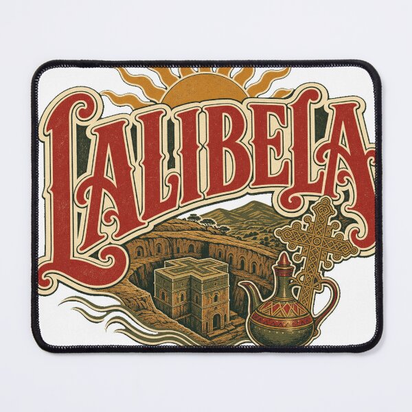 Item preview, Lalibela Ethiopia Vintage Signwriting Travel Design designed and sold by VisualArtsOasis.